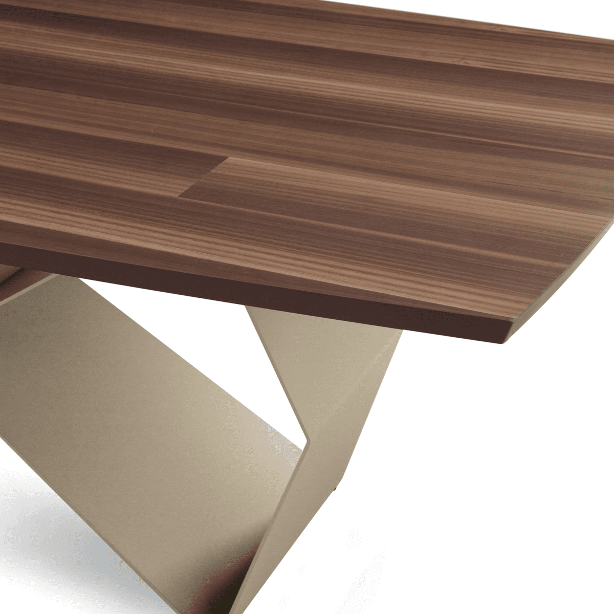 Tavolo allungabile da pranzo "Reina" con base in metallo e piano in rovere cm 200/300x100 75h - MondoViro