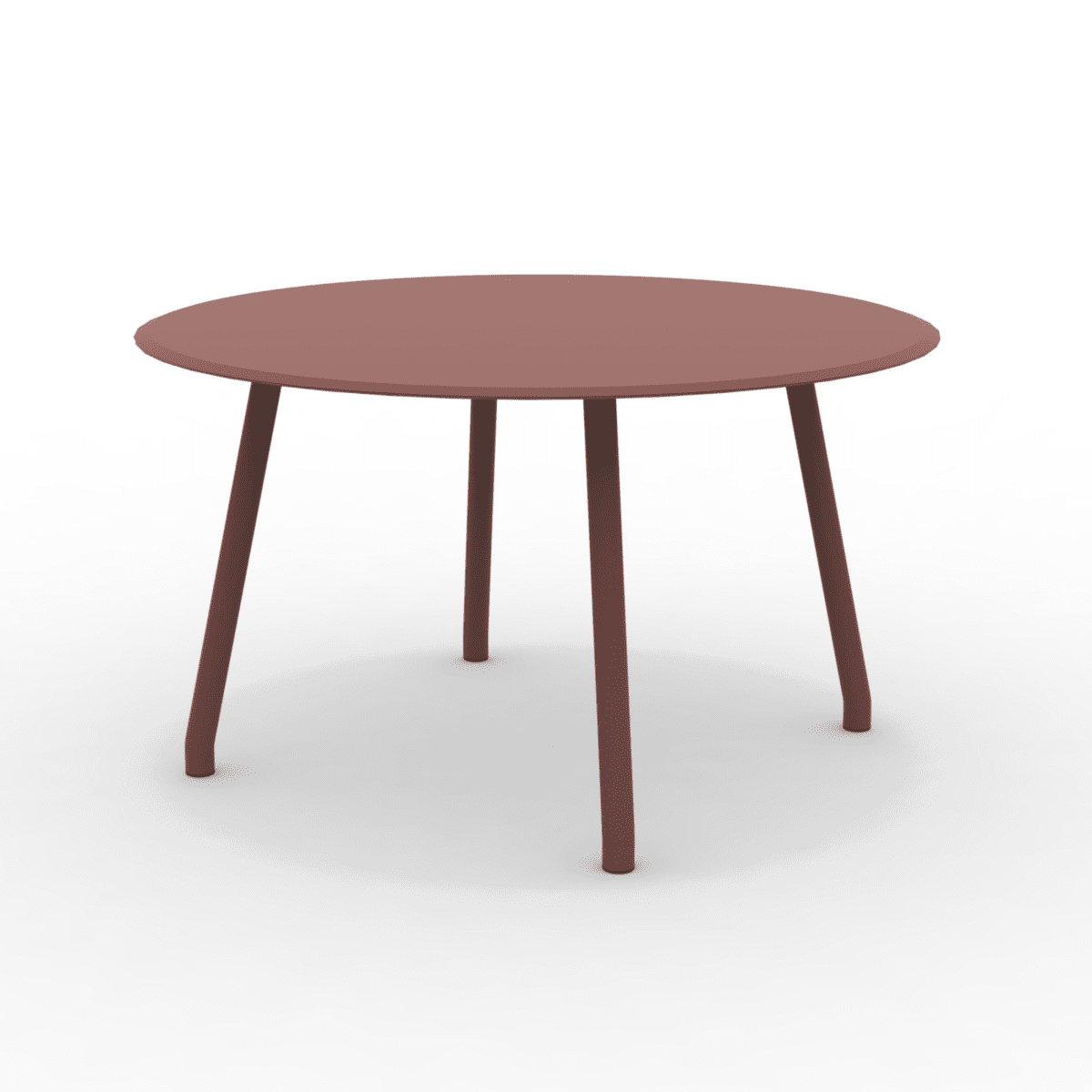 Tavolo tondo in alluminio "Verdea" da pranzo per giardino cm 130x130 75h - MondoViro