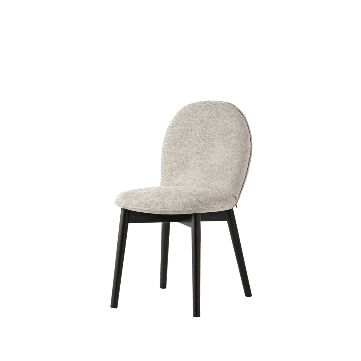 Set di sedie moderne da soggiorno "Riley Mid" con seduta in tessuto cm 47x54 85,5h - MondoViro