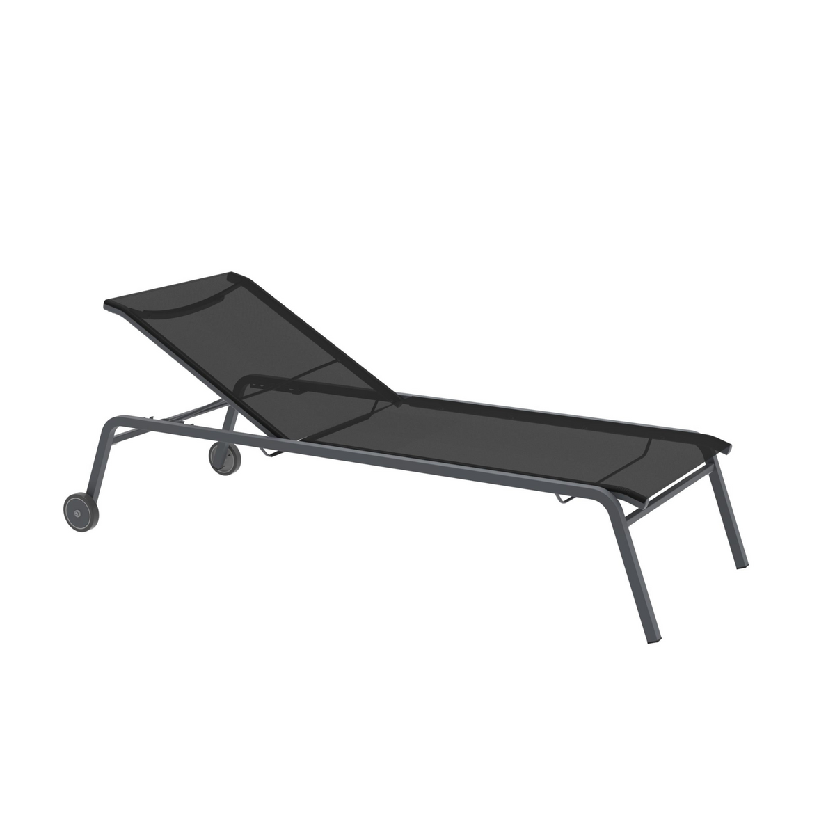 Lettino prendisole in tessuto e alluminio "Alice4" da giardino impilabile cm 198x80 97h