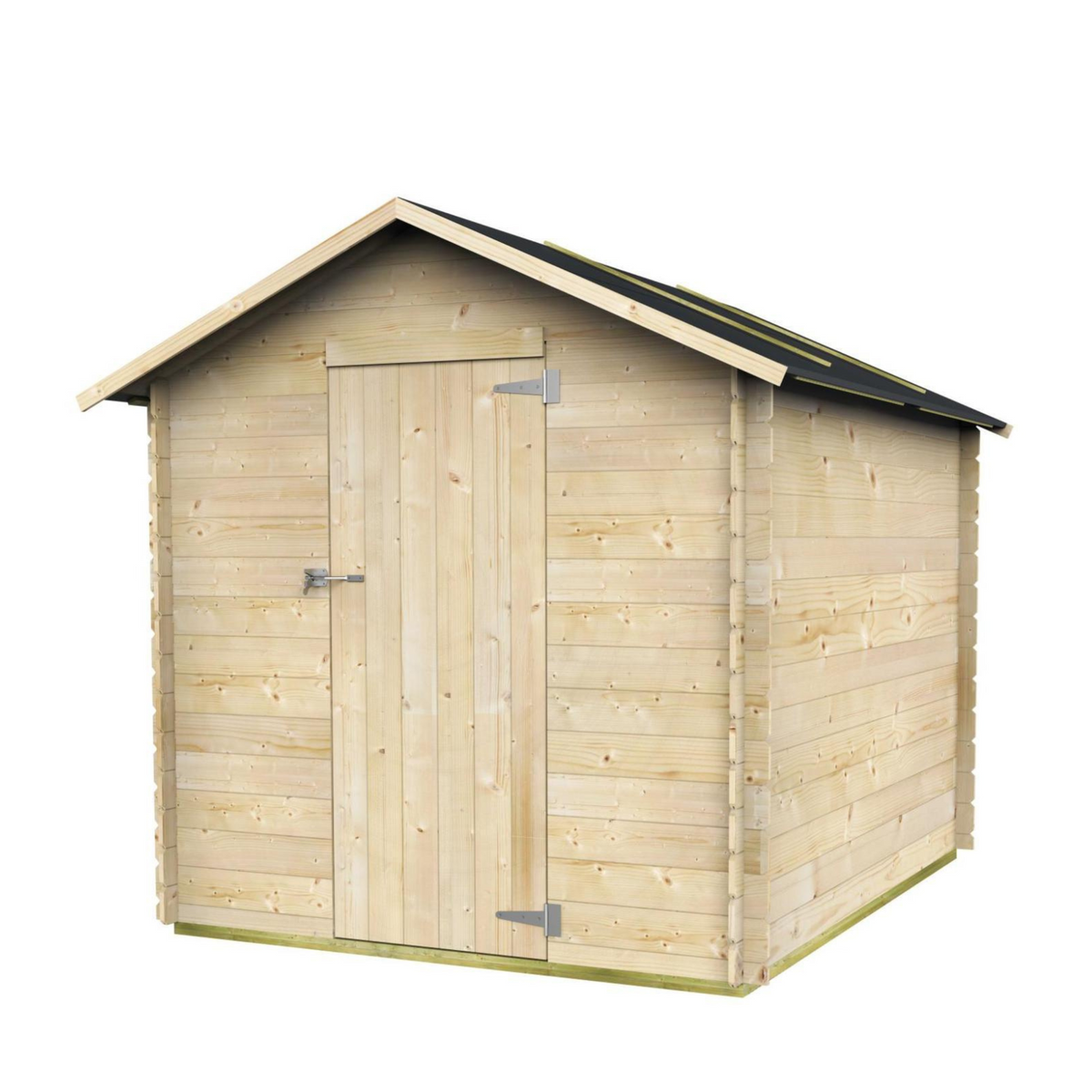 Casetta in legno da giardino "Formia" porta singola a battente cieca cm 178x218 188h