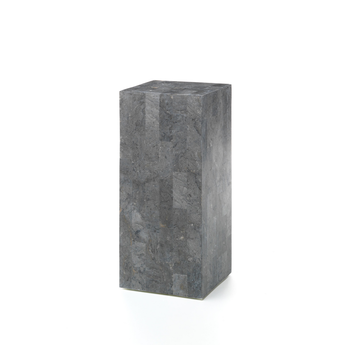 Colonna tavolino alto in pietra fossile "Dove" moderno cm 35x35 80h