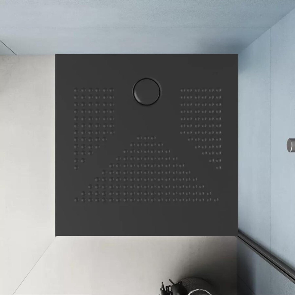 Piatto doccia quadrato "Denver" in ceramica sottile antiscivolo - MondoViro