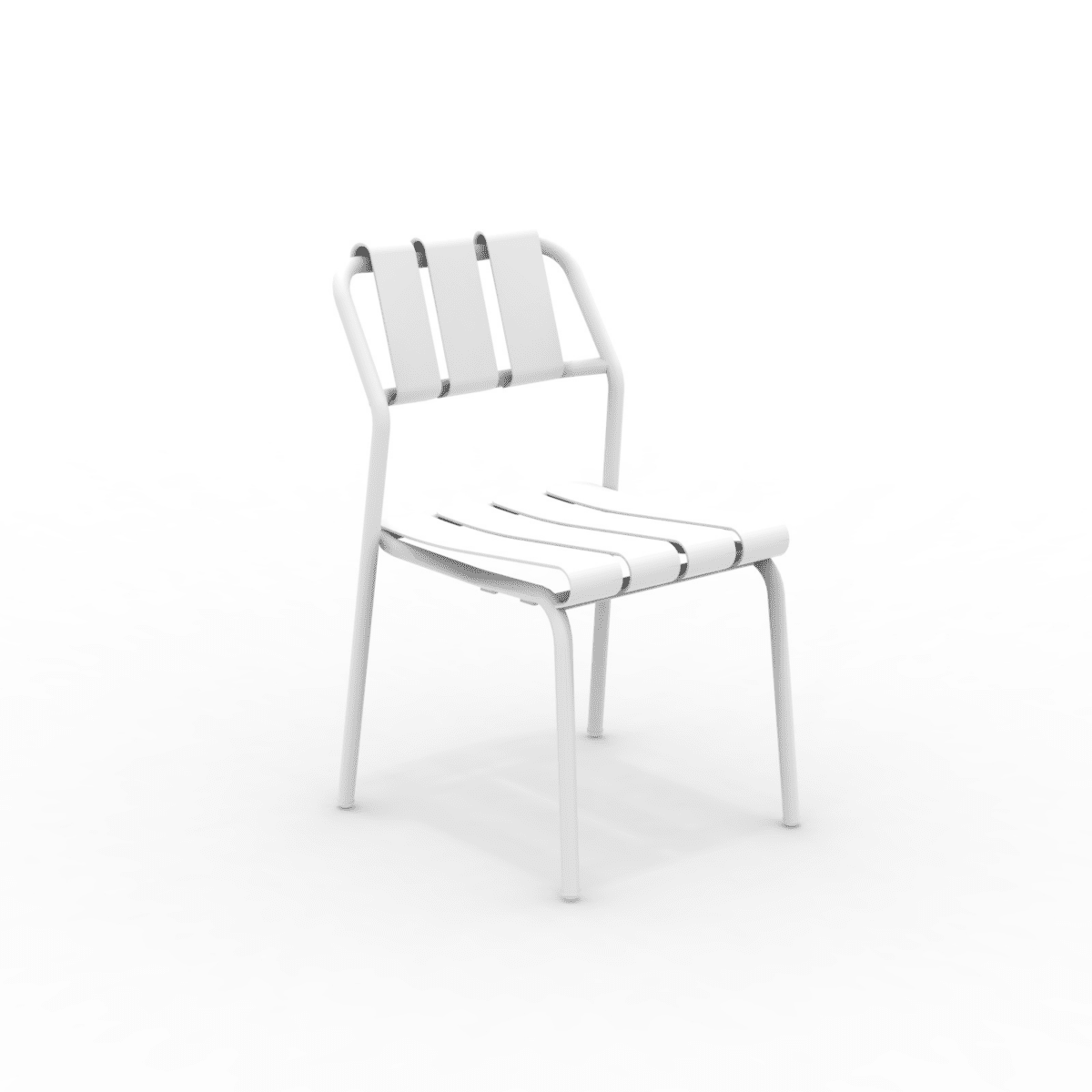 Set di sedie in alluminio "Verdea" da giardino impilabili cm 50x58 83h - MondoViro