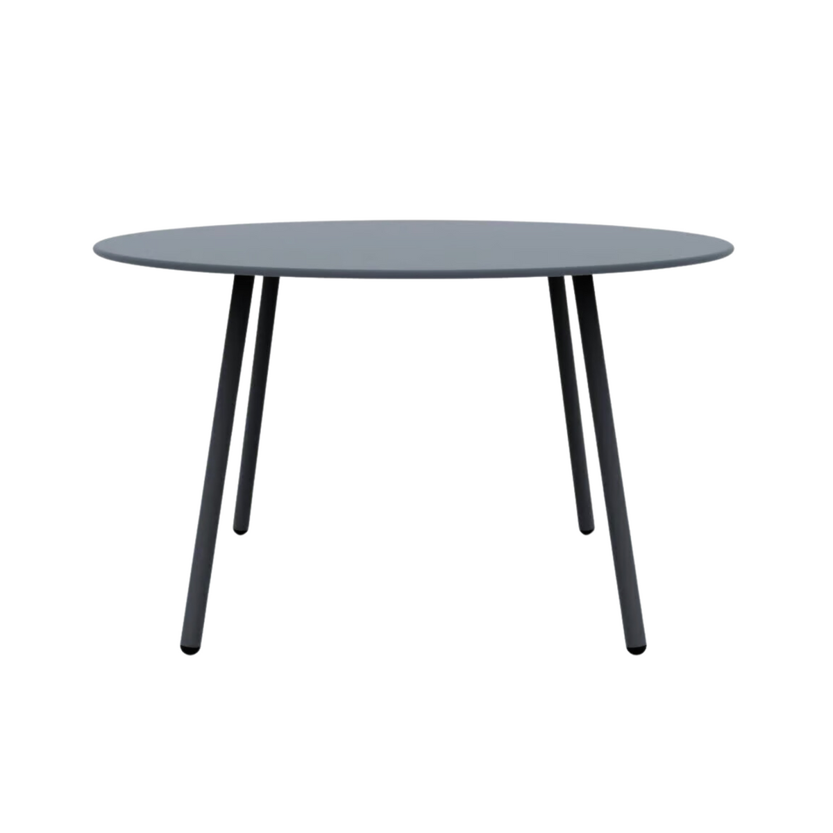 Tavolo tondo in metallo zincato "Roma" per giardino smontabile cm 130x130 75h