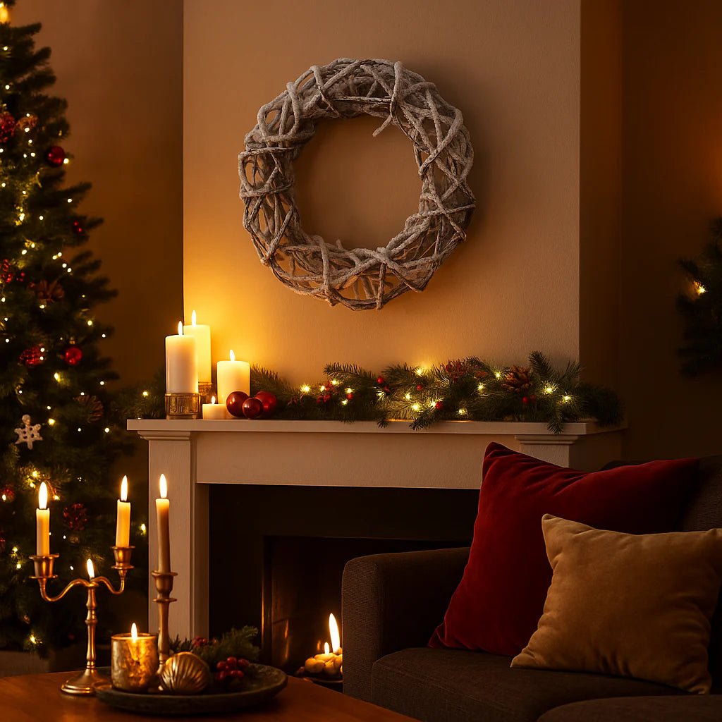 Ghirlanda natalizia in PVC di altissima Qualità, 500 cm decorazione realistica 380 Rami - MondoViro