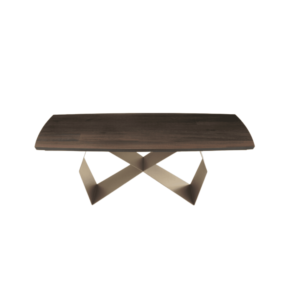 Tavolo allungabile da pranzo "Reina" con base in metallo e piano in rovere cm 200/300x100 75h - MondoViro