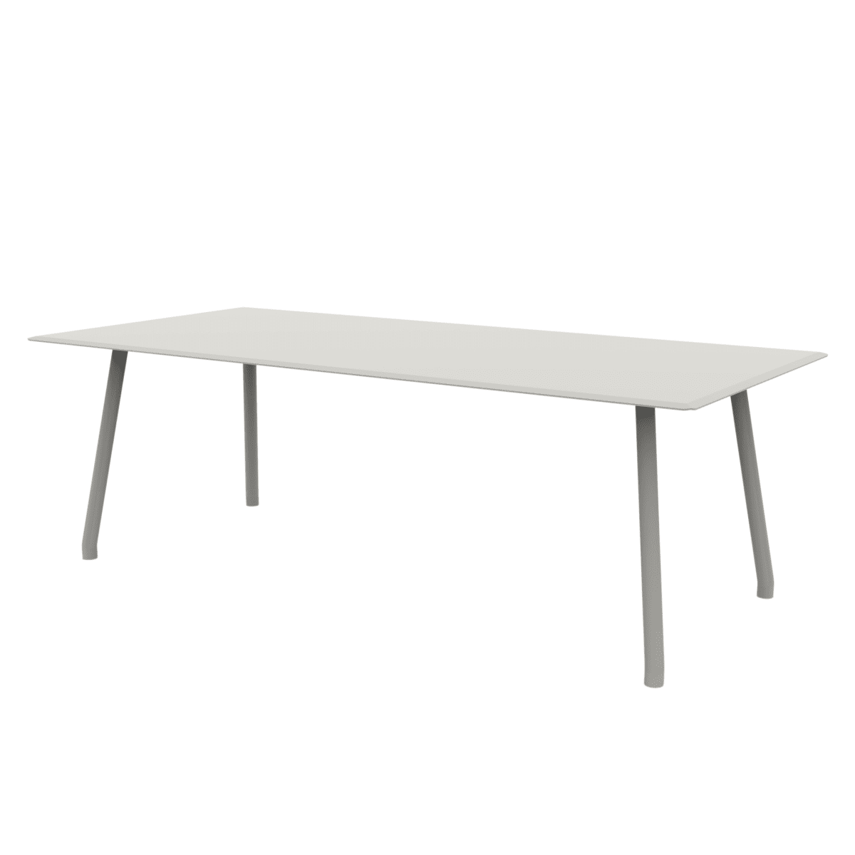 Tavolo rettangolare in alluminio "Verdea" da pranzo per giardino cm 220x100 75h - MondoViro