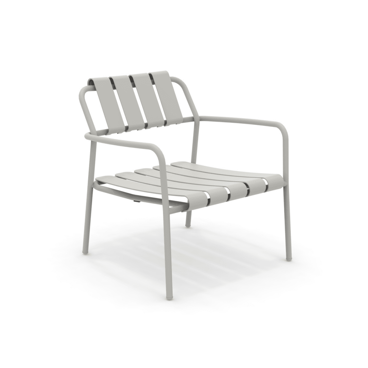Poltrona bassa da giardino in alluminio "Verdea" sedia lounge cm 72x70 76h - MondoViro