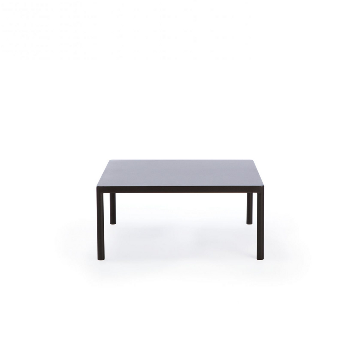 Tavolo basso in metallo "Miami" tavolino da caffè per giardino cm 80x80 35h