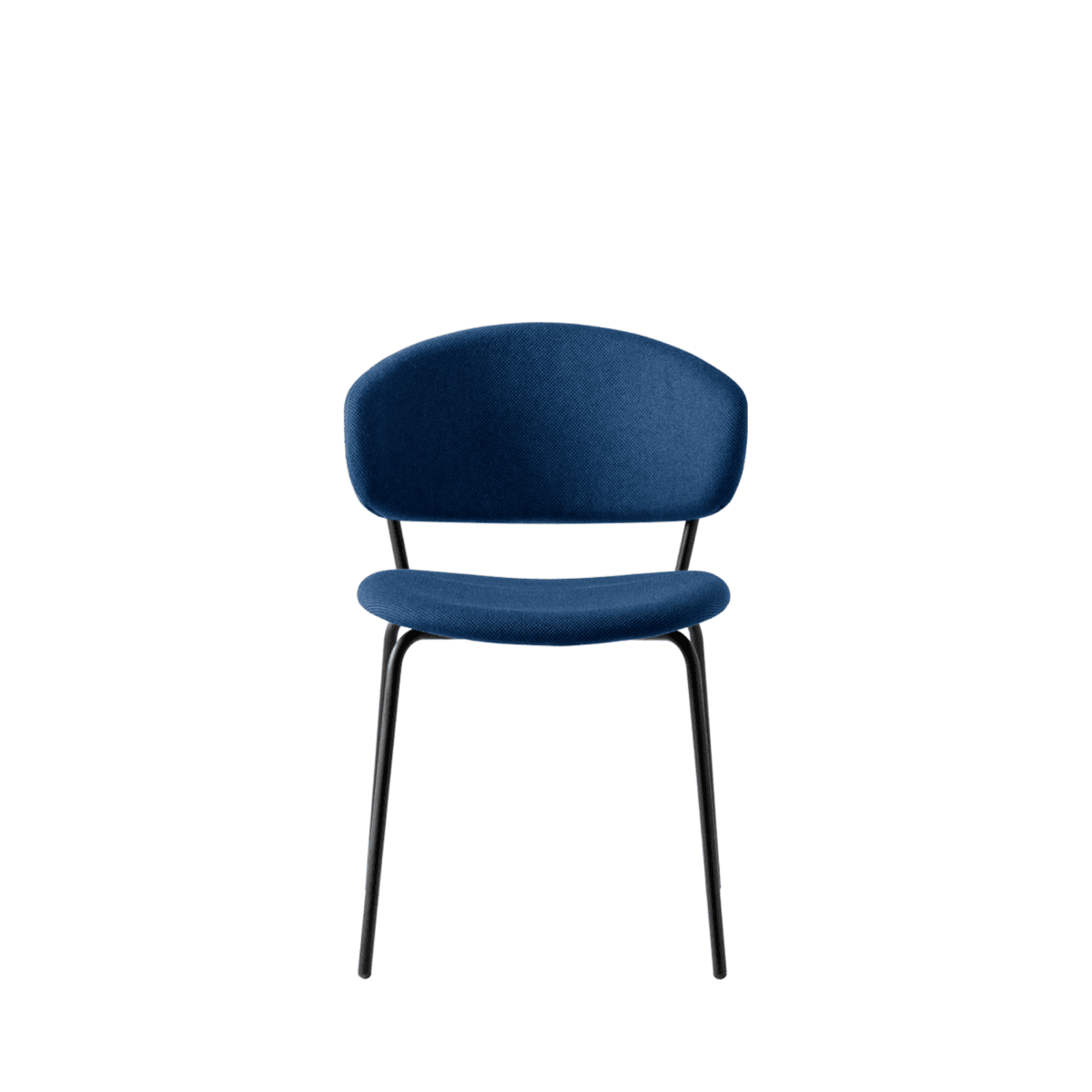 Set di sedie moderne da soggiorno "Desy" in metallo con seduta imbottita cm 49,5x57 78h - MondoViro