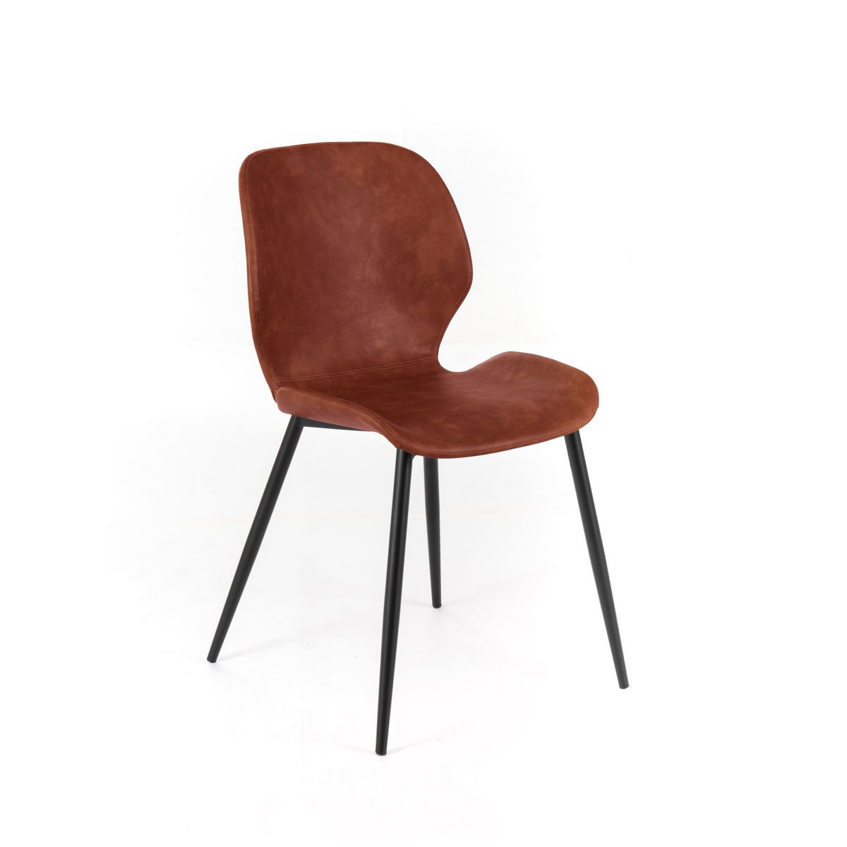 Set di sedie eleganti in similpelle "Liam" soft touch vintage cm 45x55 83h