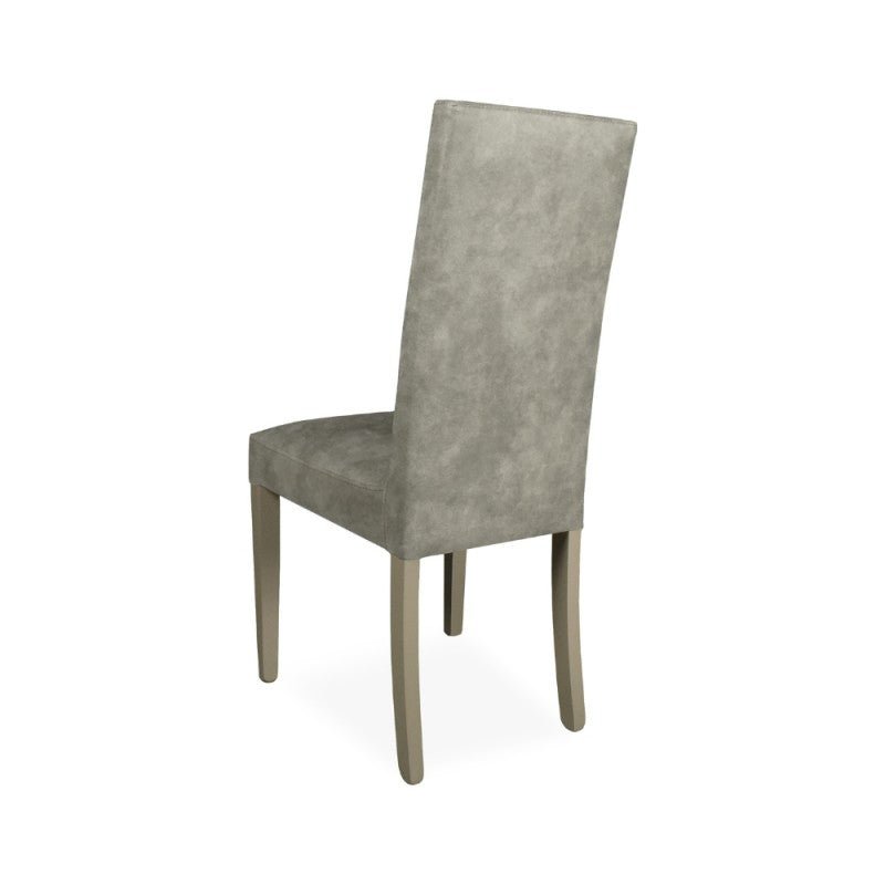 Set di sedie da pranzo "Montecarlo" imbottite in tessuto e gambe in tinta cm 47x46 101h - MondoViro