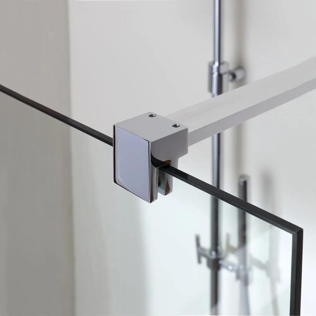 Box doccia a parete singola "Walk - in" in vetro trasparente h 190 cm - MondoViro