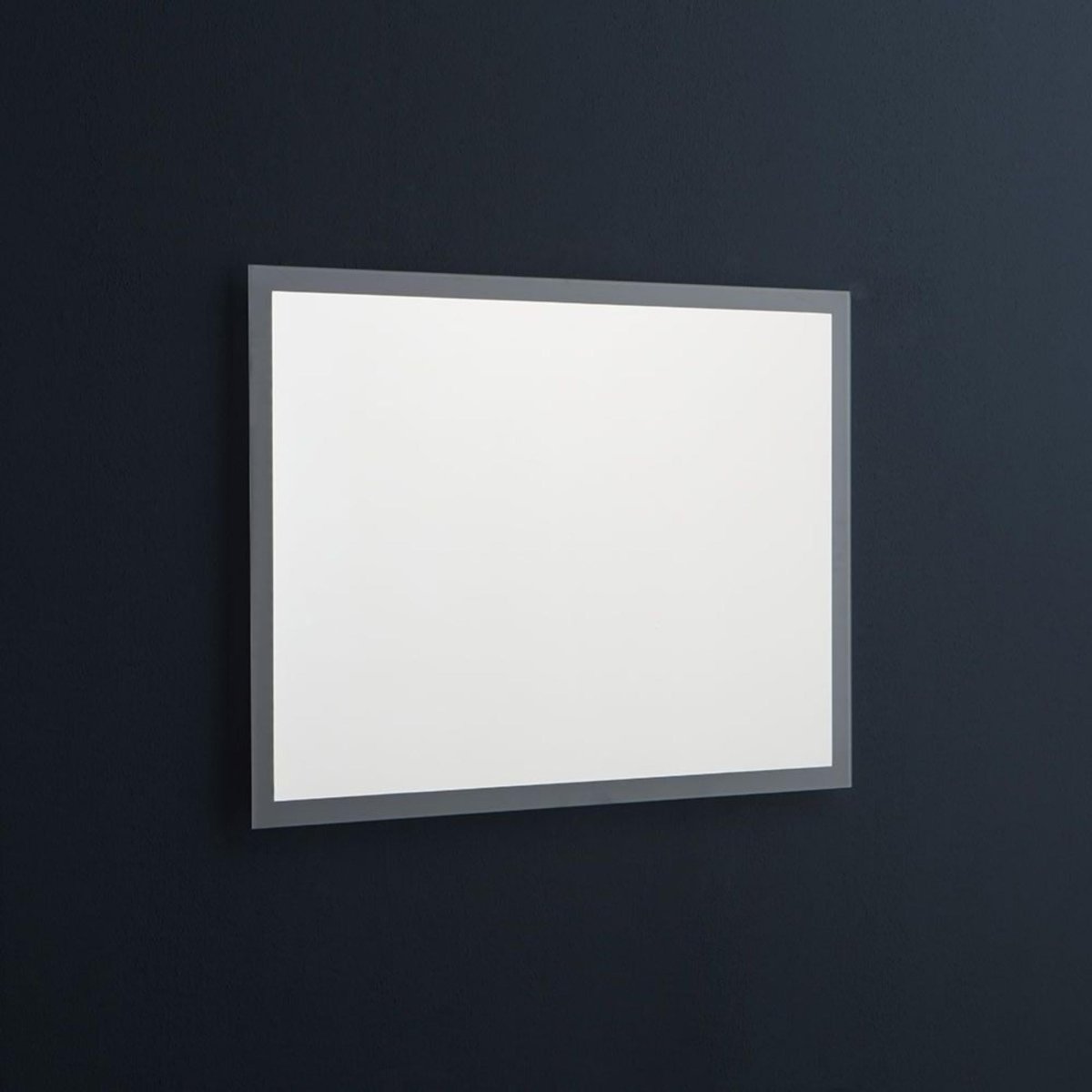 Specchio con cornice led "Bend" rettangolare reversibile cm 80x60 - MondoViro