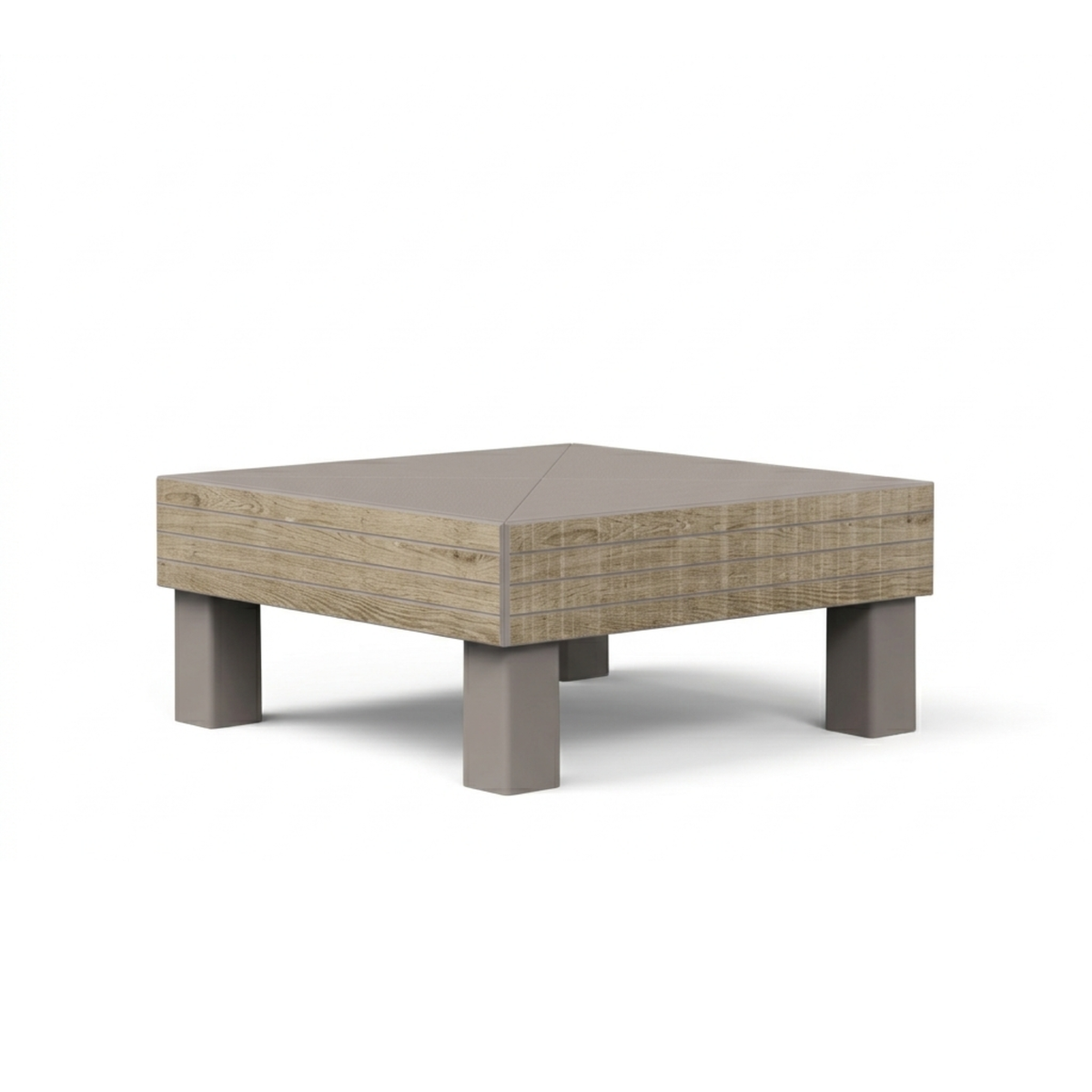 Set modulare da esterno "Elements" color Ashwood/Cappuccino facile da assemblare
