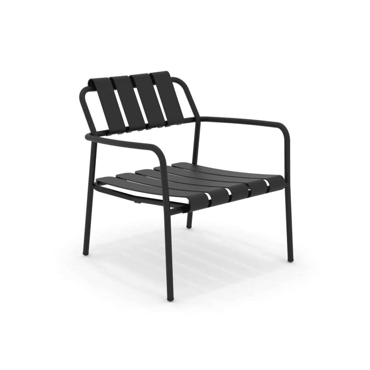 Poltrona bassa da giardino in alluminio "Verdea" sedia lounge cm 72x70 76h - MondoViro