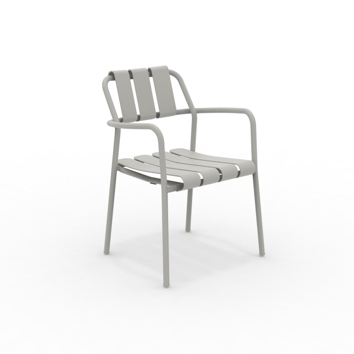 Set di poltrone in alluminio "Verdea" da giardino impilabili cm 50x58 83h - MondoViro