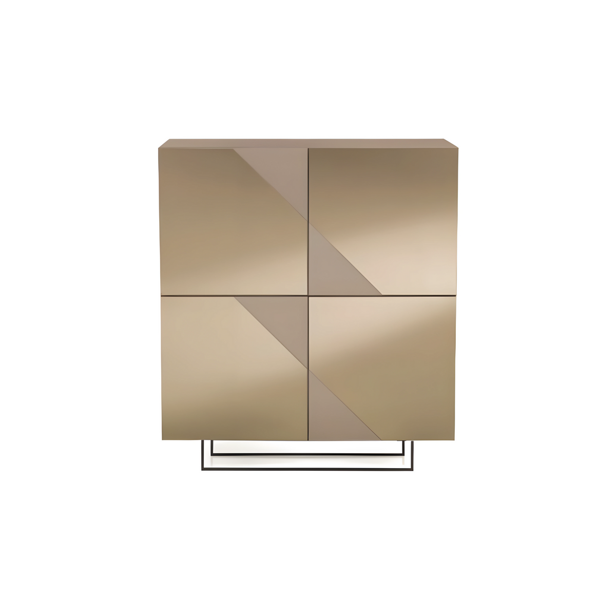 Madia 4 ante con specchio "Mirrors" già assemblata cm 120x50 h140