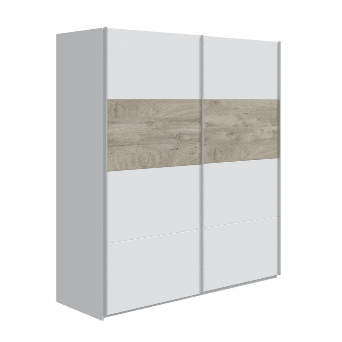 Armadio guardaroba a 2 ante scorrevoli "Kos" in legno cm 180x60 200h - MondoViro