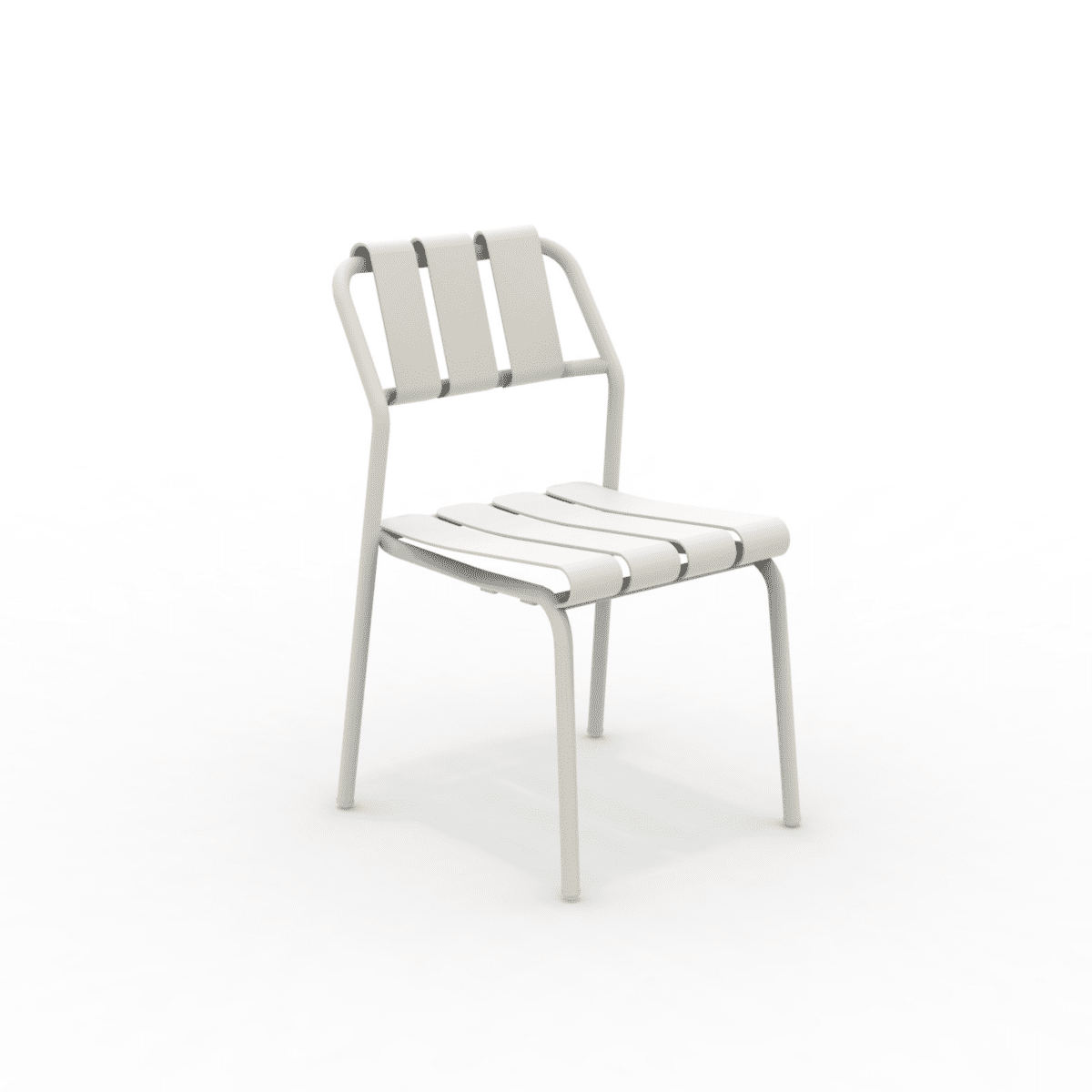 Set di sedie in alluminio "Verdea" da giardino impilabili cm 50x58 83h - MondoViro