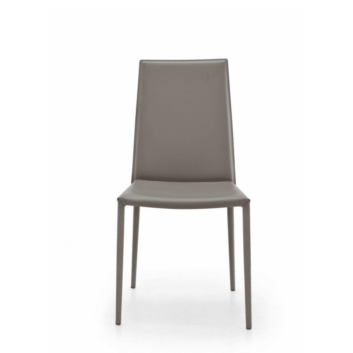 Set di sedie moderne da soggiorno "Boheme" rivestite in cuoio rigenerato cm 48x52 90h - MondoViro