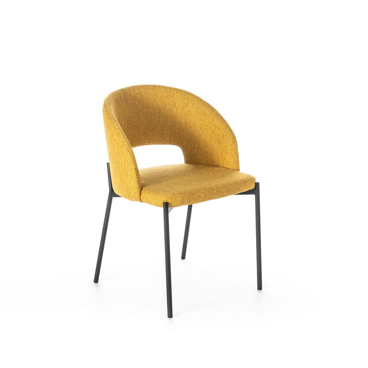 Set di sedie moderne imbottite "Erica" da pranzo in tessuto cm 56x52 78,5h