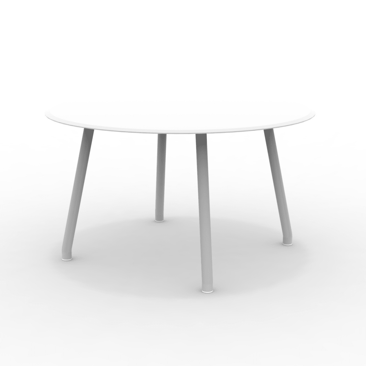 Tavolo tondo in alluminio "Verdea" da pranzo per giardino cm 130x130 75h - MondoViro