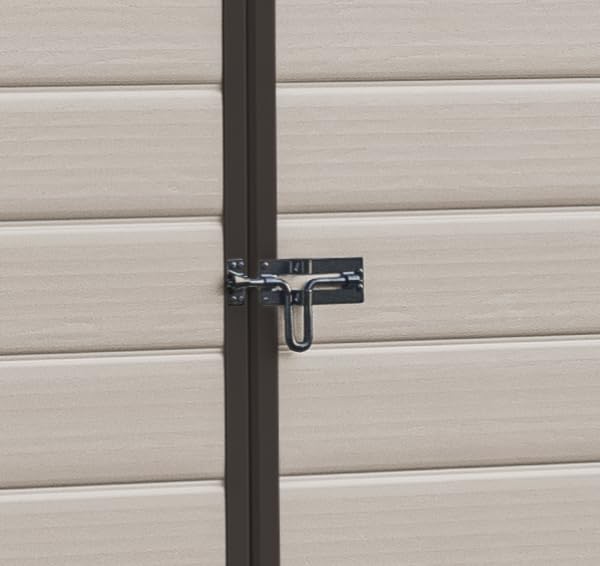Casetta da giardino in resina "Nature glow" resistente effetto legno Manor