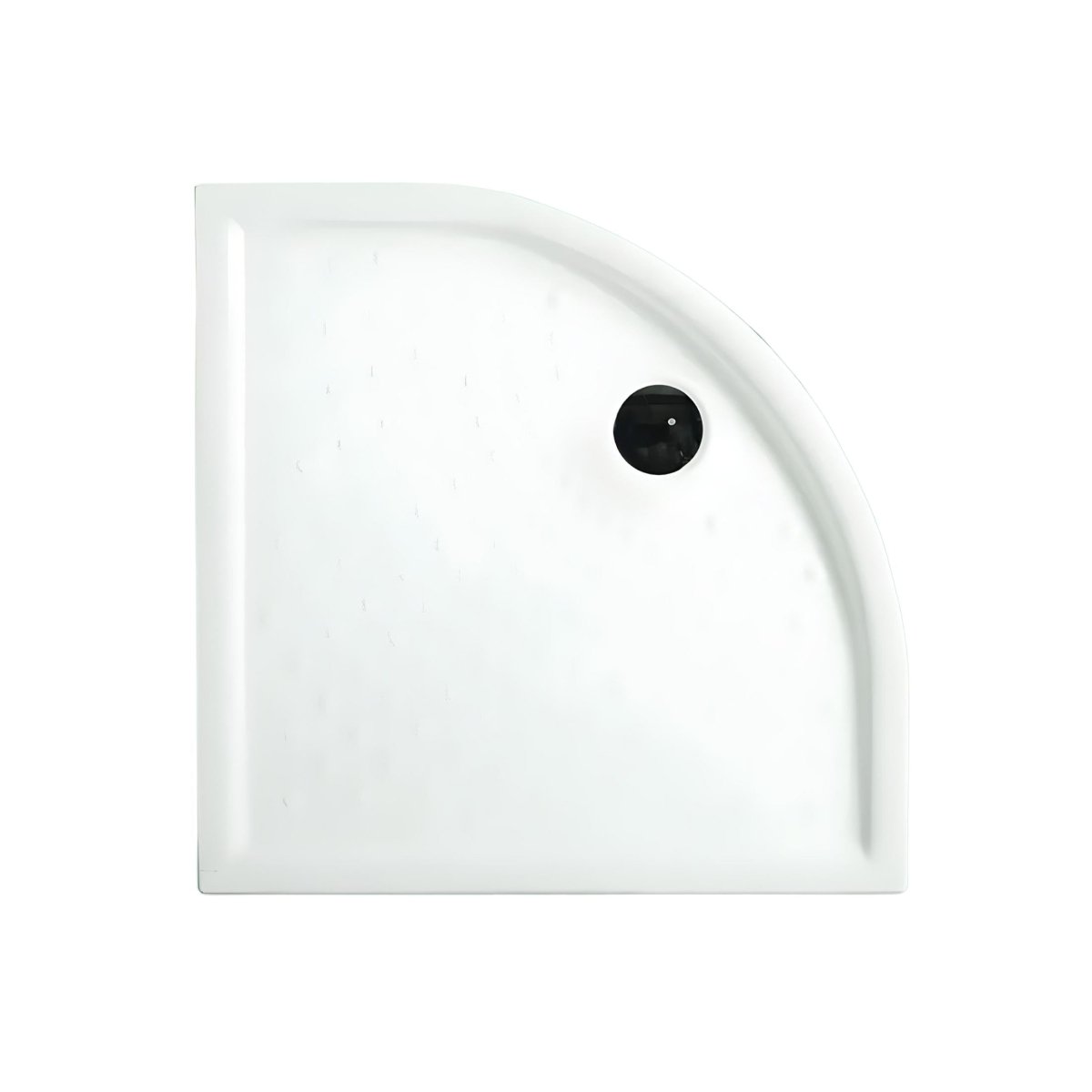 Piatto doccia semicircolare "Matera" in ceramica antiscivolo con bordi rialzati - MondoViro