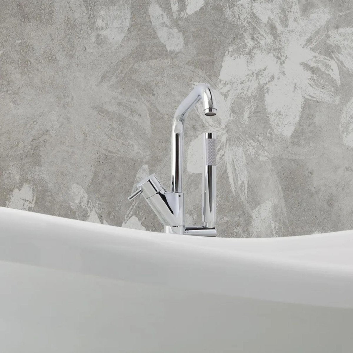 Vasca da bagno classica freestanding "Romanza" in marmo ricomposto cm 168x76 55h - MondoViro