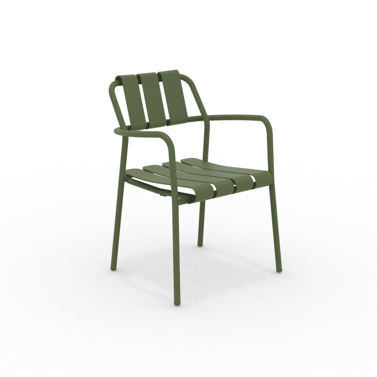 Set di poltrone in alluminio "Verdea" da giardino impilabili cm 50x58 83h - MondoViro