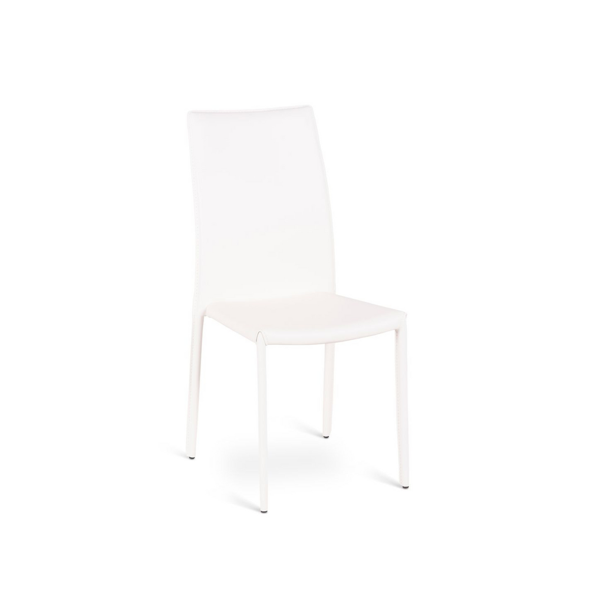 Set di sedie da pranzo in similcuoio "Fiordaliso" vintage impilabili cm 41x42 95h
