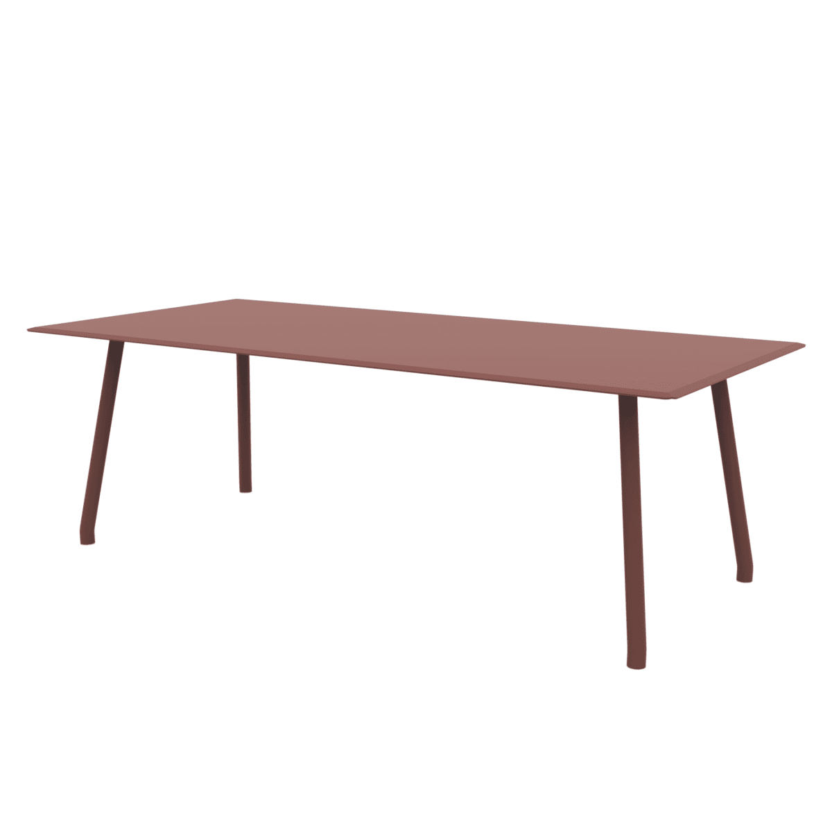 Tavolo rettangolare in alluminio "Verdea" da pranzo per giardino cm 220x100 75h - MondoViro