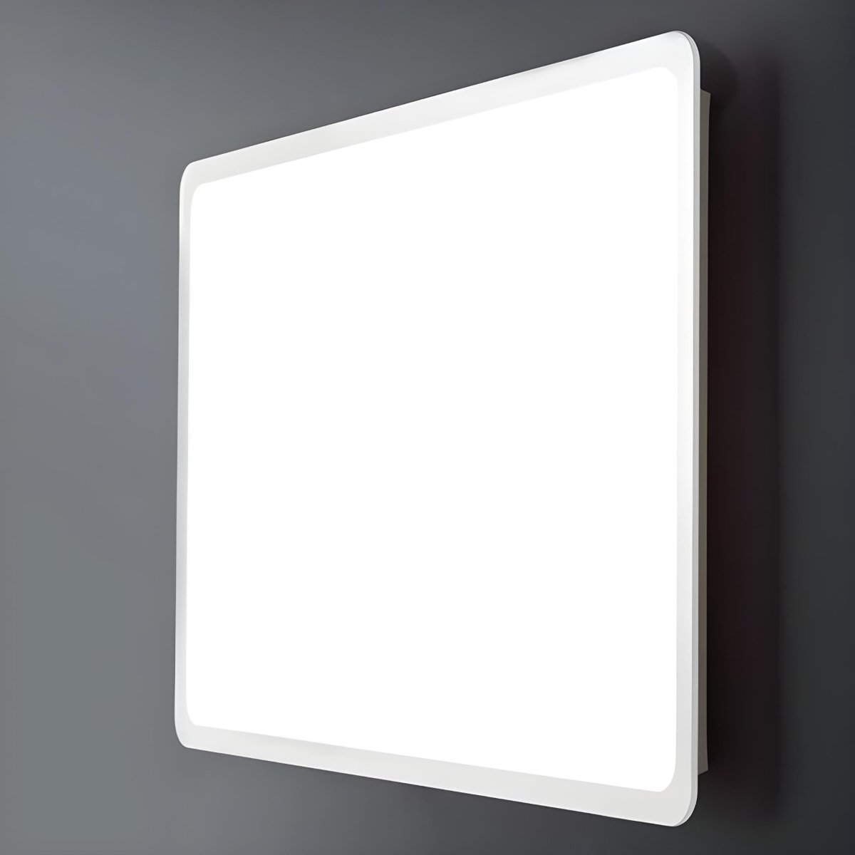 Specchio a led stondato da bagno "Dallas" con cornice illuminata - MondoViro