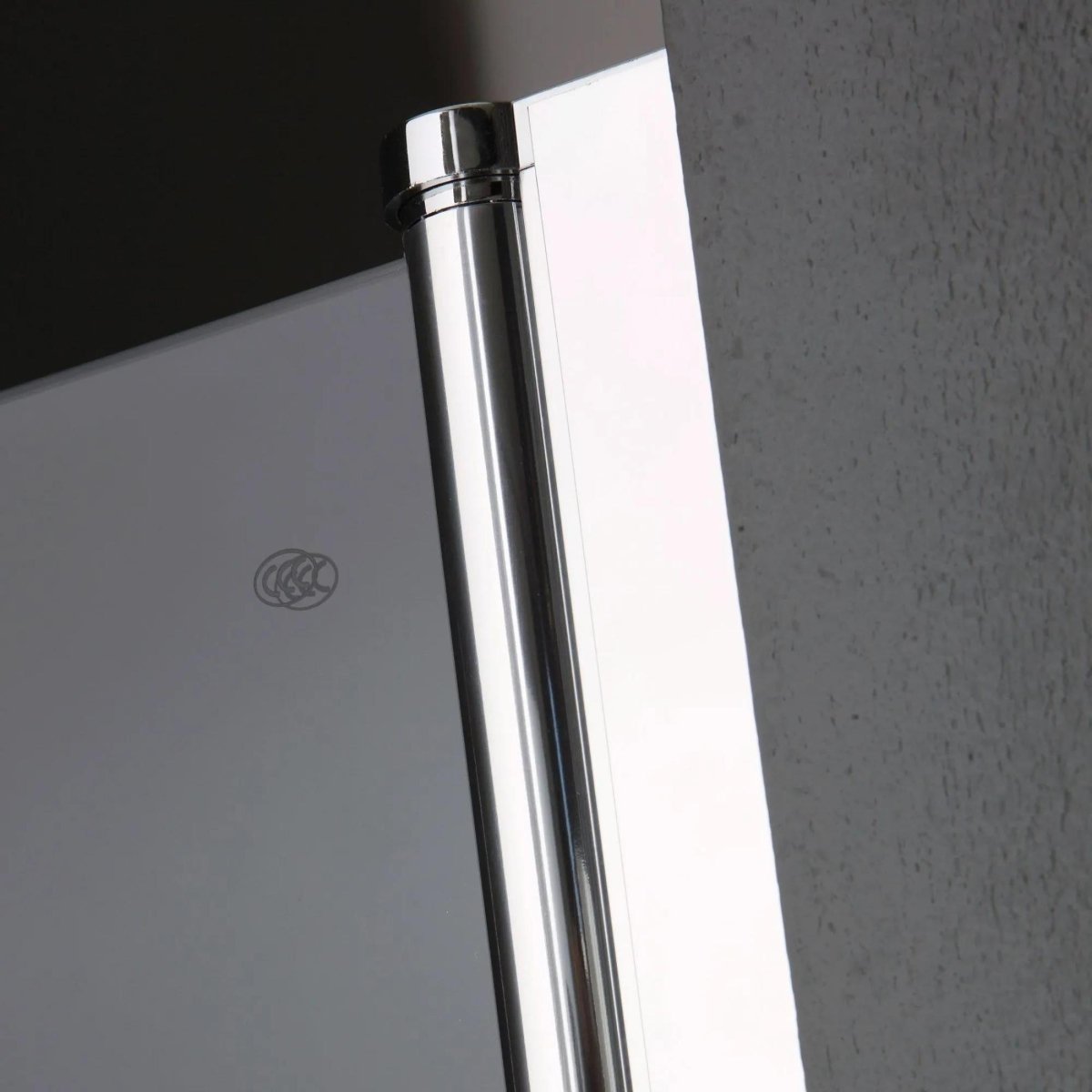 Porta magnetica per doccia a nicchia "Siviglia" in vetro temperato e metallo h 190 cm - MondoViro