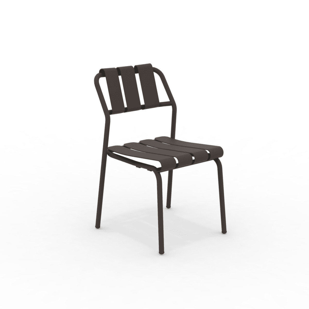 Set di sedie in alluminio "Verdea" da giardino impilabili cm 50x58 83h - MondoViro