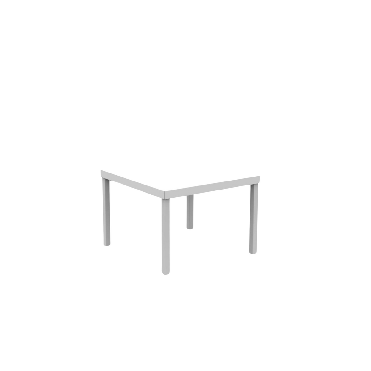 Tavolo basso quadrato in metallo "Alice3" da giardino impilabile cm 40x40 38,5h