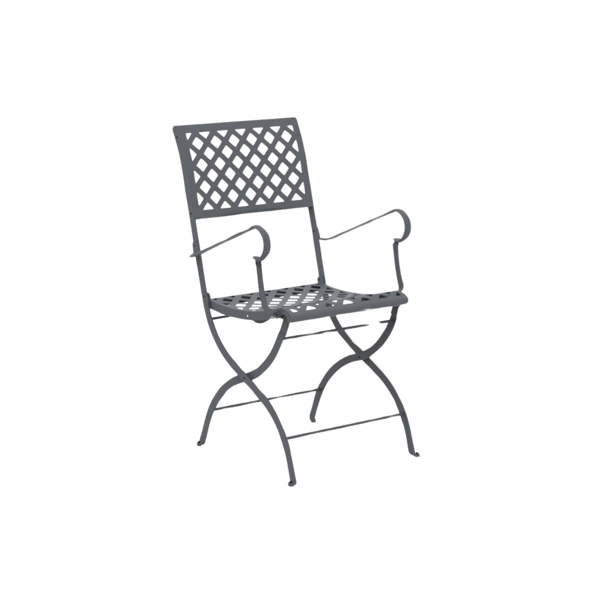 Set di sedie pieghevoli in metallo "Springtime" da giardino cm 52x56 90h
