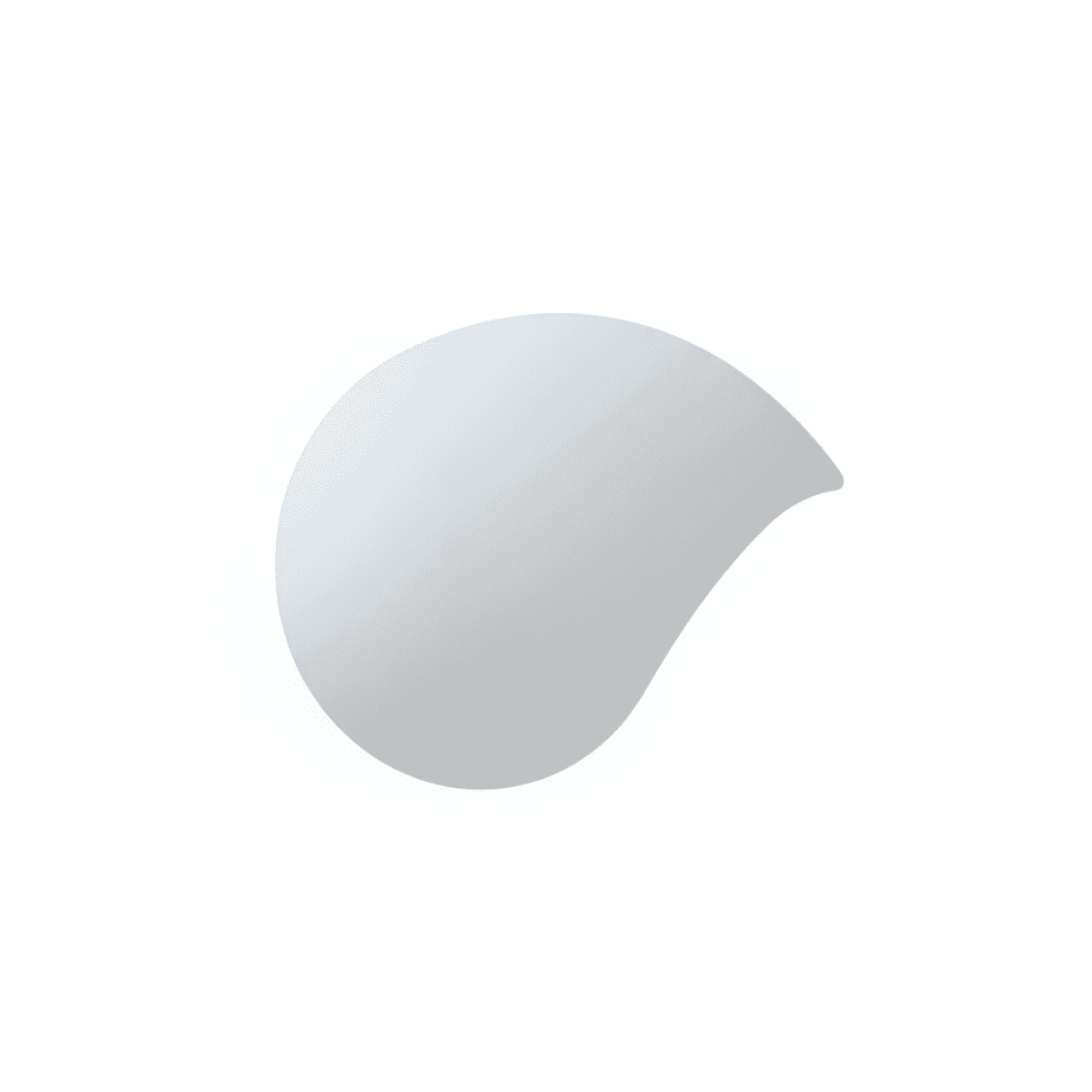 Specchio decorativo "Acqua" sagomato a goccia dal design fluido e contemporaneo cm 90x62h - MondoViro