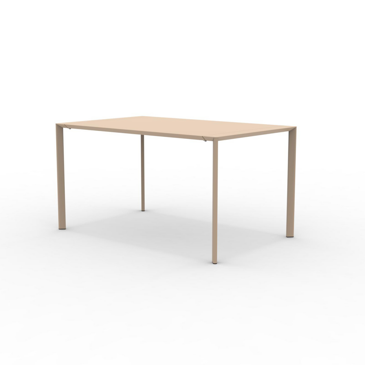 Tavolo quadrato in metallo "Fox1" per giardino impilabile cm 80x80 75h
