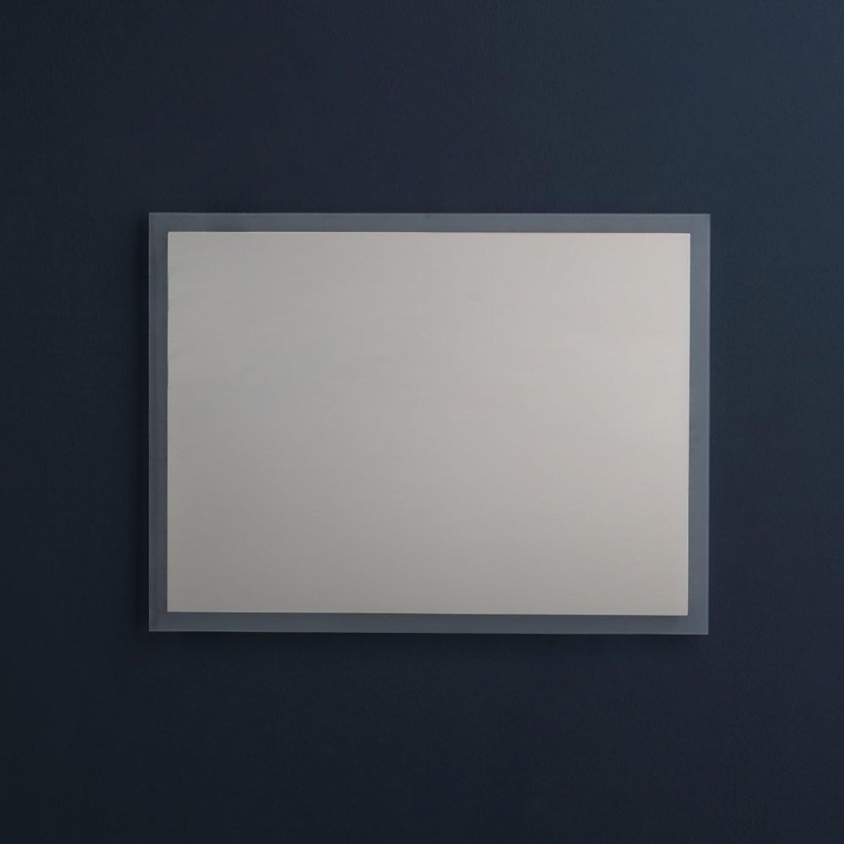 Specchio con cornice led "Bend" rettangolare reversibile cm 80x60 - MondoViro