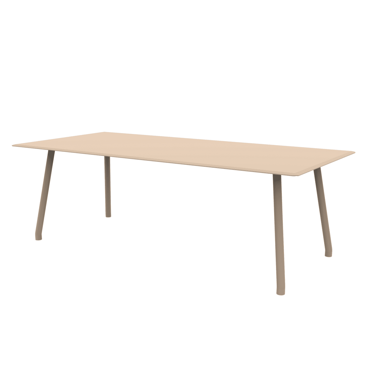 Tavolo rettangolare in alluminio "Verdea" da pranzo per giardino cm 220x100 75h - MondoViro