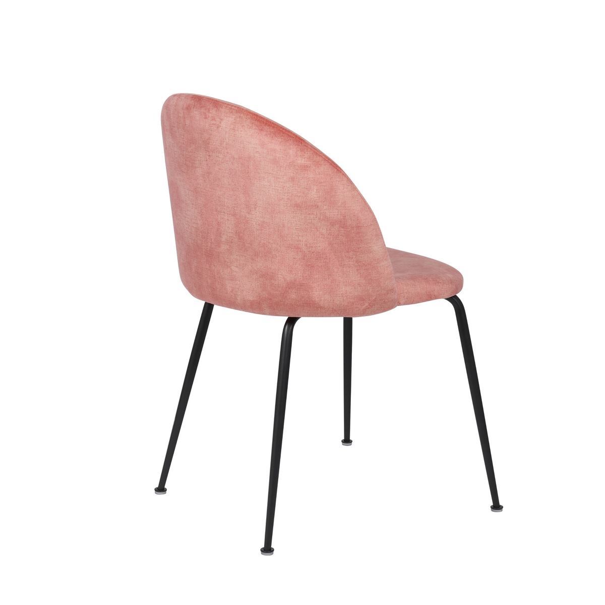 Set di sedie imbottite in velluto "Lumina" con gambe in metallo cm 45x55 79h