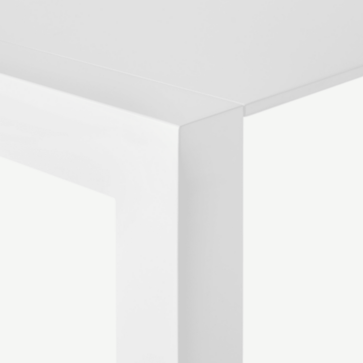 Tavolo allungabile moderno in legno bianco da pranzo "Spike" cm 103/170x90 76h