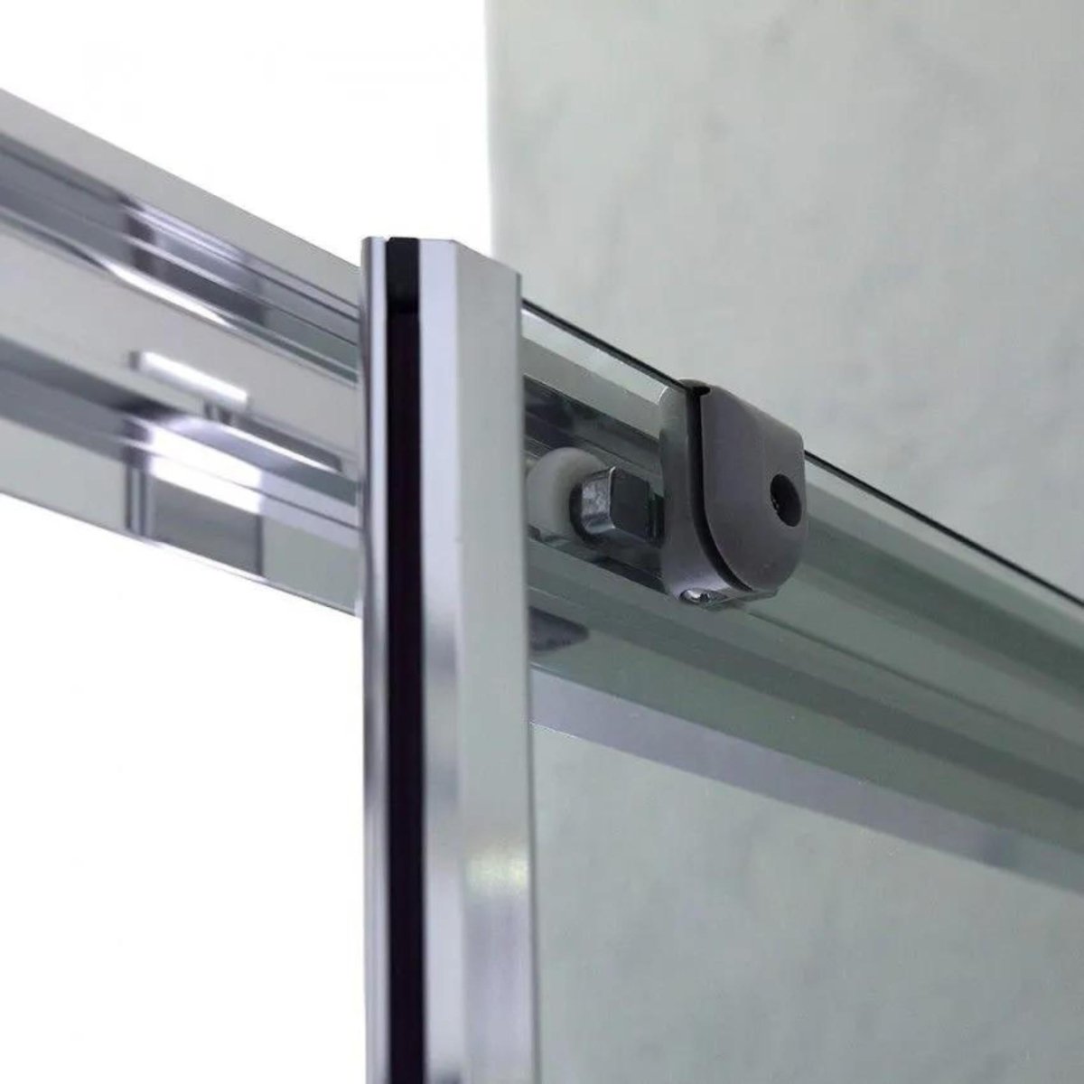 Box doccia angolare con 2 ante scorrevoli "Ferrara Two" in vetro trasparente h 195 cm - MondoViro