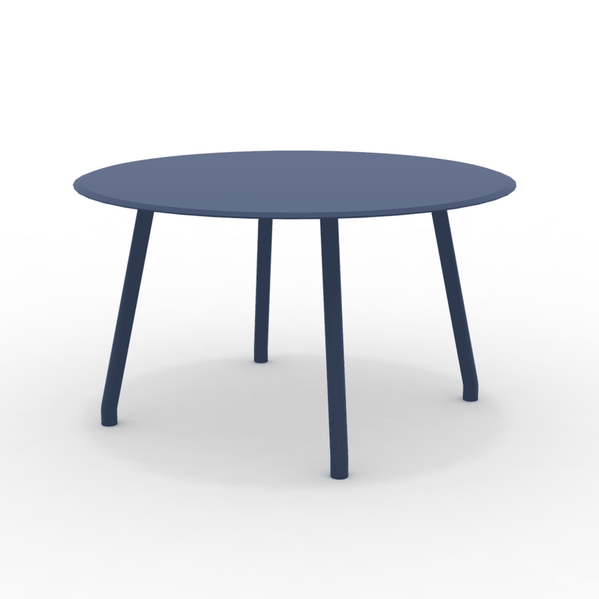 Tavolo tondo in alluminio "Verdea" da pranzo per giardino cm 130x130 75h - MondoViro