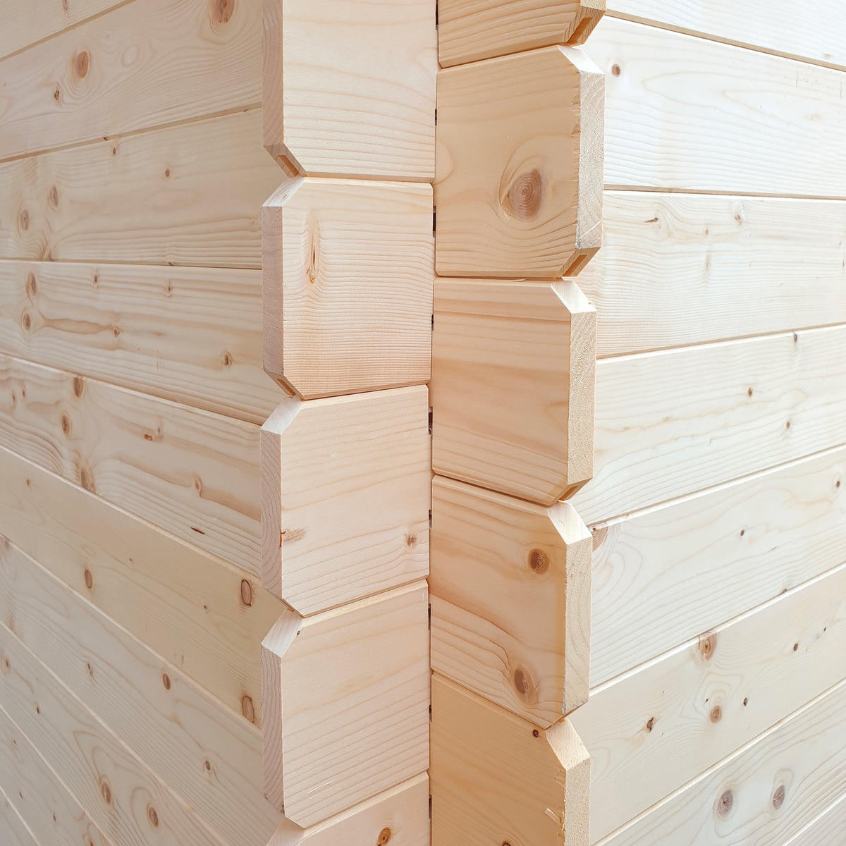 Casetta in legno da giardino "BlockHouse" porta doppia con finestra Made in Italy