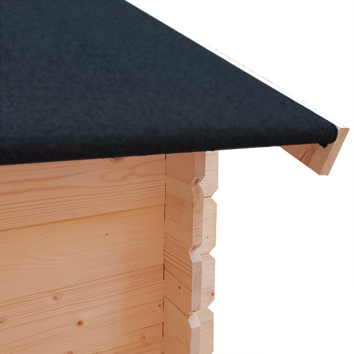 Casetta in legno da giardino "BlockHouse" porta doppia con finestra Made in Italy