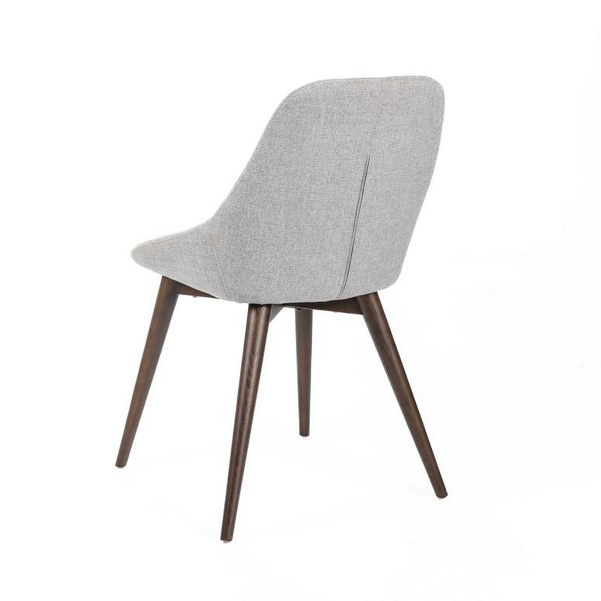 Set di sedie moderne da pranzo in tessuto "Zaira" struttura in legno cm 49x58 85h